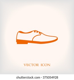 shoe icon vector