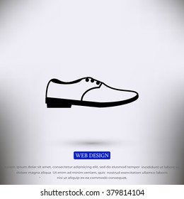 shoe icon vector