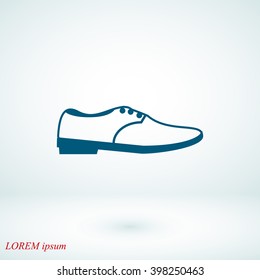 shoe icon vector