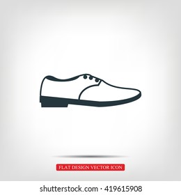 shoe icon vector