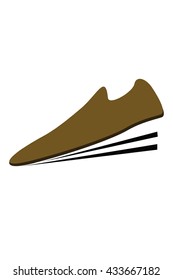 shoe icon vector