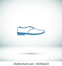 shoe icon vector