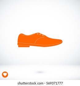 shoe icon, vector best flat icon, EPS
