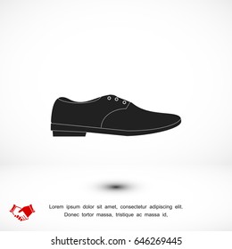 shoe icon, vector best flat icon, EPS