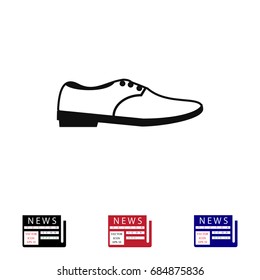 shoe icon vector, vector best flat icon, EPS