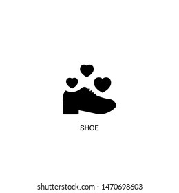 shoe icon vector black design