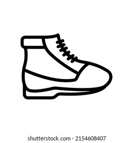Shoe icon vector. camping, adventure. line icon style. simple design editable. Design simple illustration