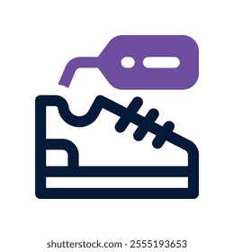 shoe icon. vector dual tone icon for your website, mobile, presentation, and logo design.