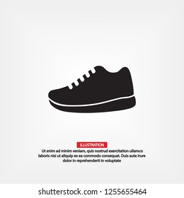 shoe icon . Vector  Eps 10 