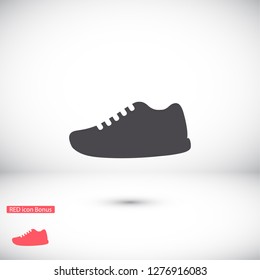 shoe icon . Vector  Eps 10 
