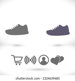 shoe icon . Vector  Eps 10 