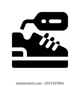 shoe icon. vector glyph icon for your website, mobile, presentation, and logo design.