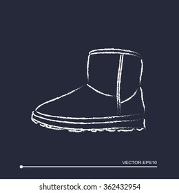 Shoe Icon. Vector illustration