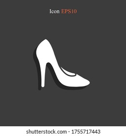 shoe Icon. Vector illustration EPS 10.