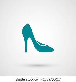 icono del zapato. Ilustración del vector EPS 10.