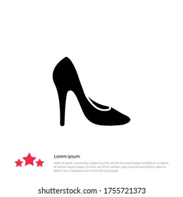 shoe Icon. Vector illustration EPS 10.