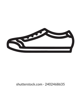 diseño del logotipo de la ilustración del vector del icono del zapato