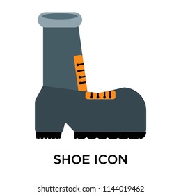 Shoe icon vector isolated on white background for your web and mobile app design, Shoe logo concept