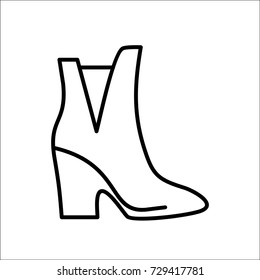 shoe icon . Vector line icon.vector illustration design