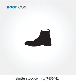 Shoe icon vector on white background
