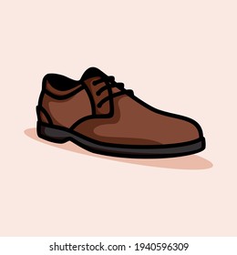 shoe icon vector outline and colored