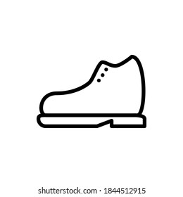 Shoe icon vector outline style.