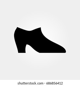 shoe icon. vector sign symbol on white background