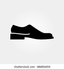 shoe icon. vector sign symbol on white background