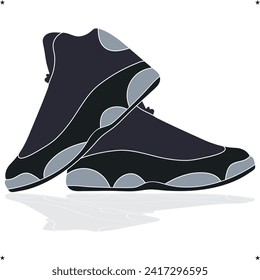 Shoe icon white background black shoes
