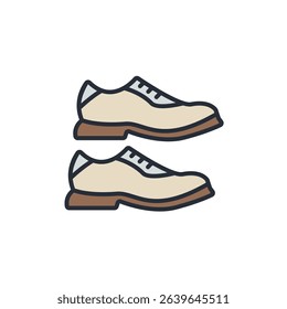 shoe icons isolated on White Background. Flat style design