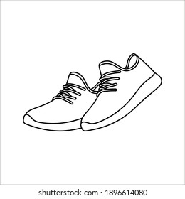 Shoe Icons on White Background. Vector illustration. color editable eps 10