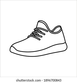 Shoe Icons On White Background Vector Stock Vector (Royalty Free ...