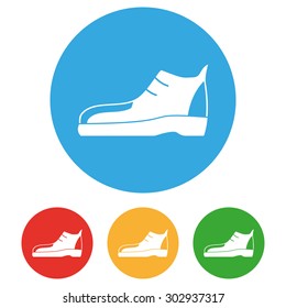 Shoe icons set. Shopping vector symbol.