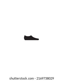 Schuhsymbol, Vektorbestes Flachsymbol.