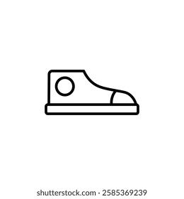 shoe iconVector illustration in black