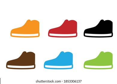 shoe image logo on white background colors