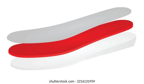 Shoe Inserts Layers. Vector Illustration