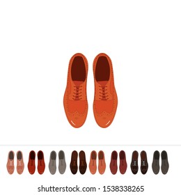 shoe isolation flat vector illustration