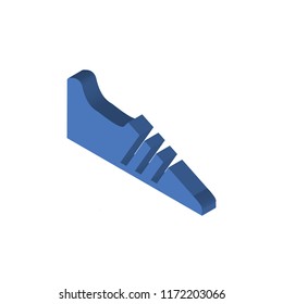 Shoe isometric left top view 3D icon