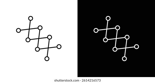 Shoe lace icon outline collection for web design