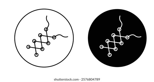 Shoe lace icons vector pack for web designs
