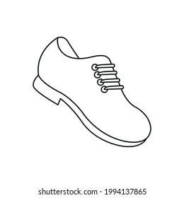 Shoe line icon vector symbol