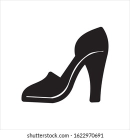 Shoe line vector icon. Sneakers and women's shoes, linear footwear icon. Vector illustration
