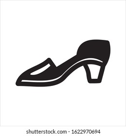 Shoe line vector icon. Sneakers and women's shoes, linear footwear icon. Vector illustration