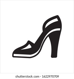 Shoe line vector icon. Sneakers and women's shoes, linear footwear icon. Vector illustration