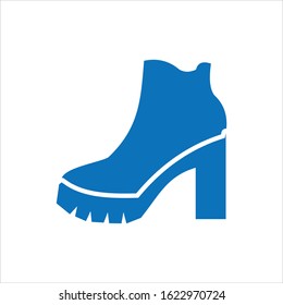 Shoe line vector icon. Sneakers and women's shoes, linear footwear icon. Vector illustration