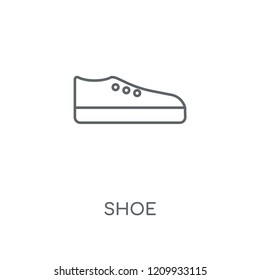 Shoe linear icon. Shoe concept stroke symbol design. Thin graphic elements vector illustration, outline pattern on a white background, eps 10.