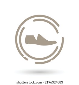 Shoe Logo Design With Circled Circle