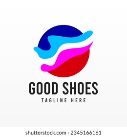 Shoe logo design concept. Shoes logo template. Man fashion logo design template