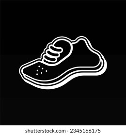 Design-Konzept des Schuhlogos Schuhe Logo Vorlage. Design-Vorlage für das Logo von Man